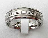 Outer Engraved Custom Wedding Ring